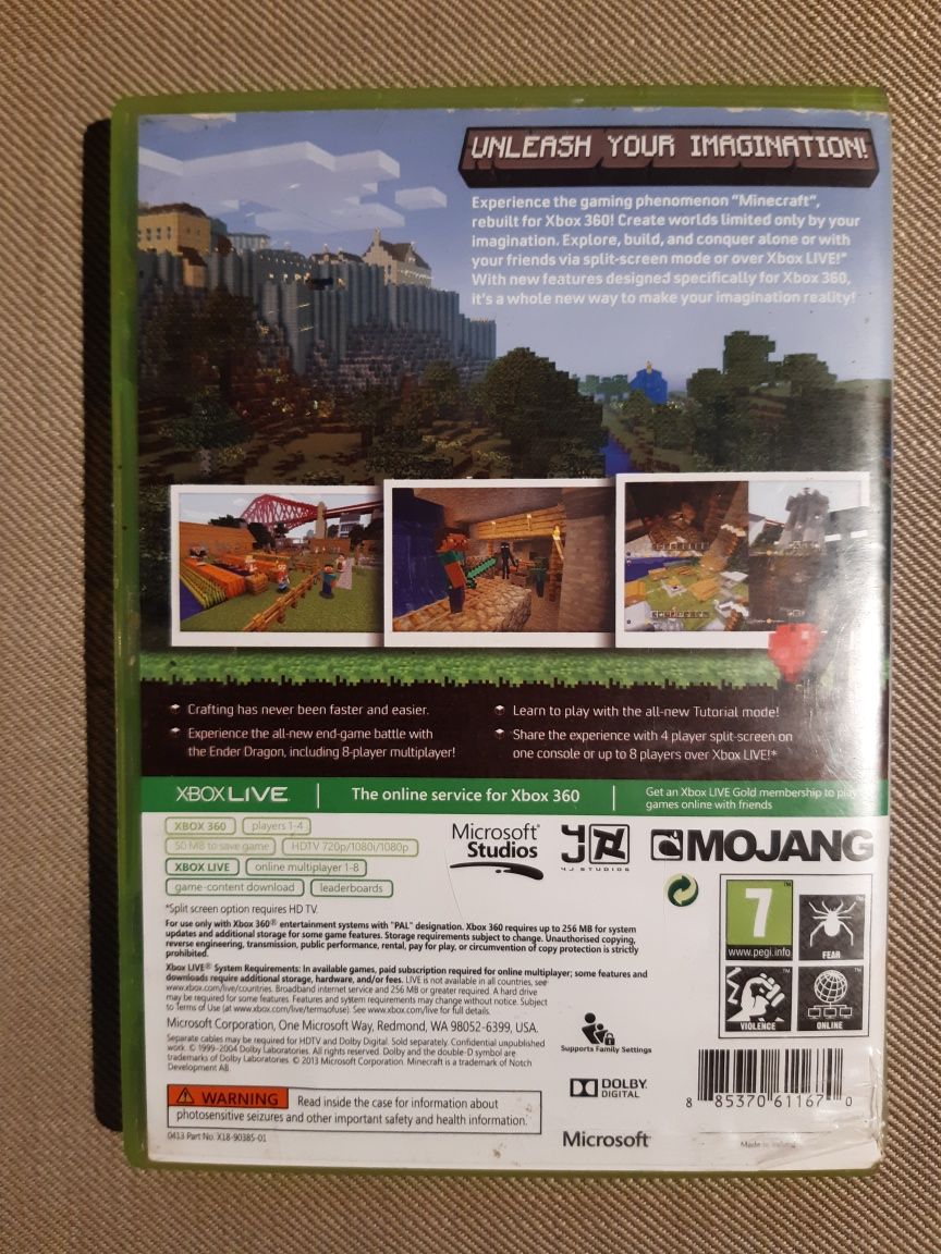 Gra MINECRAFT 360 Edition na konsolę xbox 360