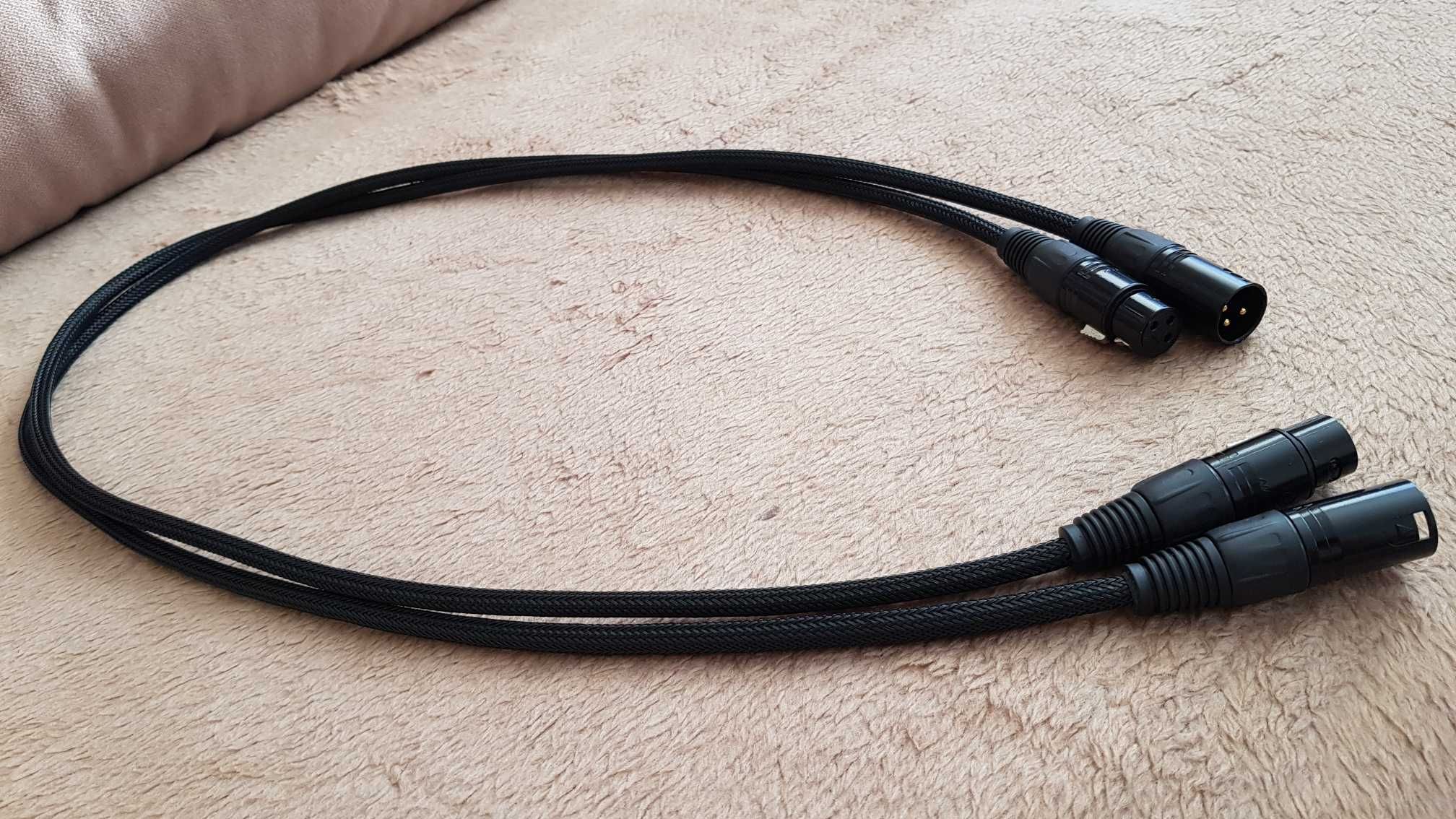 kable XLR  1 m wtyki neutrik