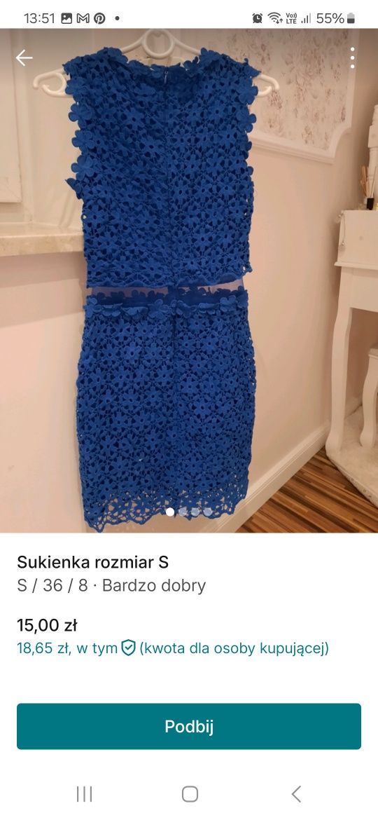 Sukienka rozmiar S