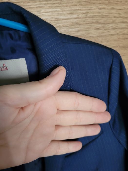 Marynarka chłopięca Zara w delikatny prążek, rozmiar 116