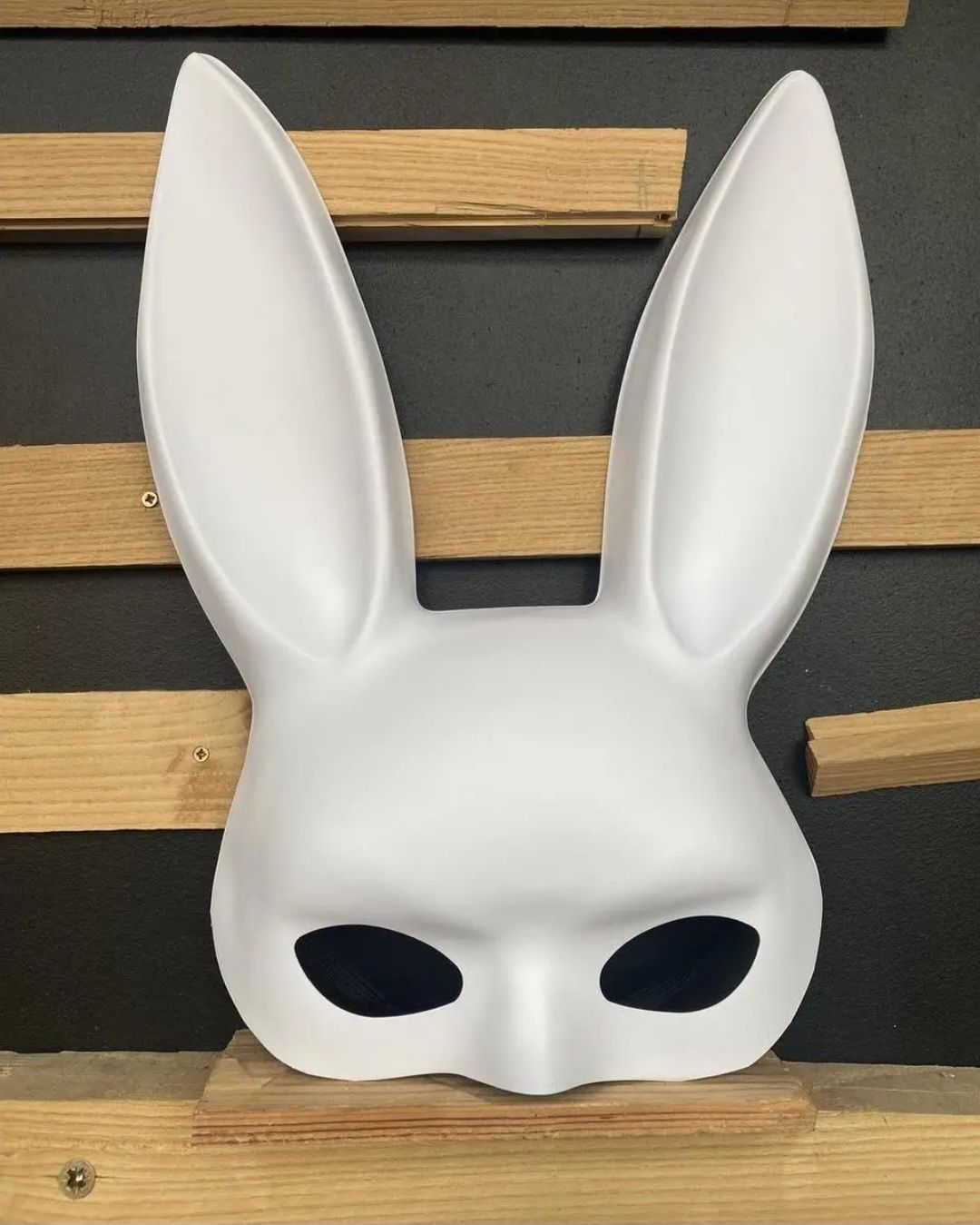 Маска Кролик зайчик PlayBoy Lux (біла)
