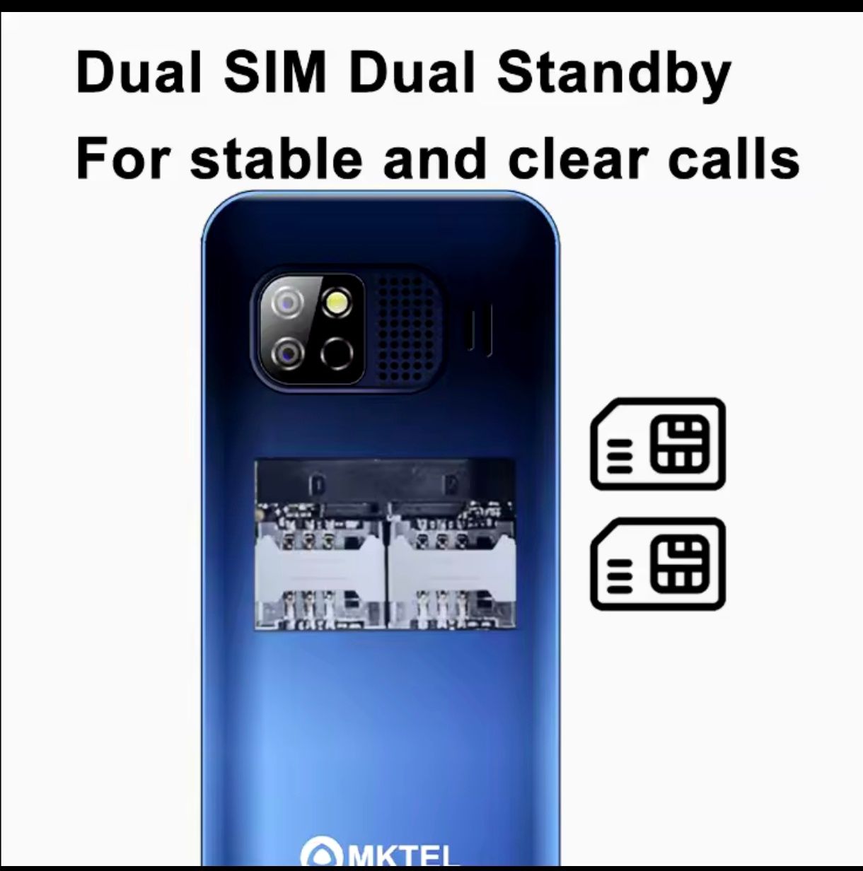 Мобільний телефон MKTEL OYE3 2500 Mah із зарядним!