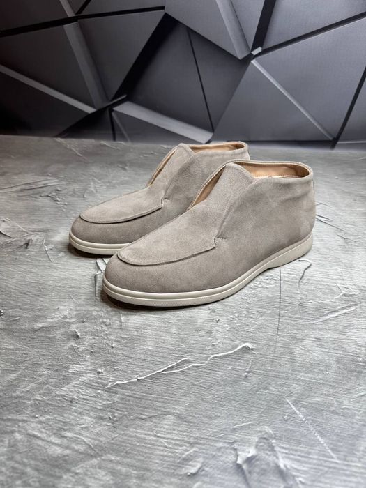 Ботинки Зимние Замшевые мужские утепленные LORO PIANA! Замша + БАЙКА!