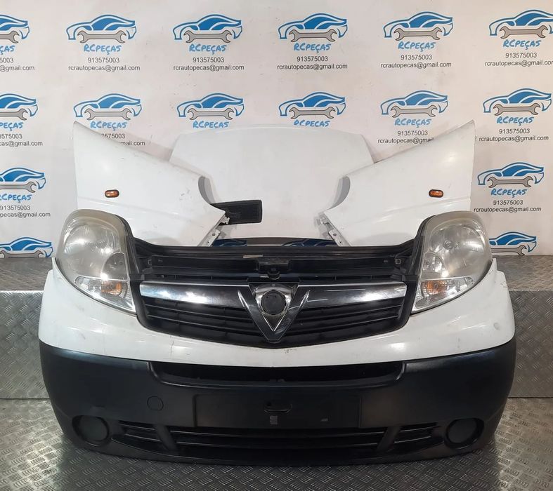FRENTE COMPLETA OPEL VIVARO A FACELIFT CAPOT PARACHOQUES GUARDA-LAMAS OTICAS RADIADOR VENTILADOR FRENTE FIBRA REFORÇO