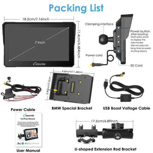 Carpuride W502B e W702B,  Pro e BS  Wireless p/ modelos BMW