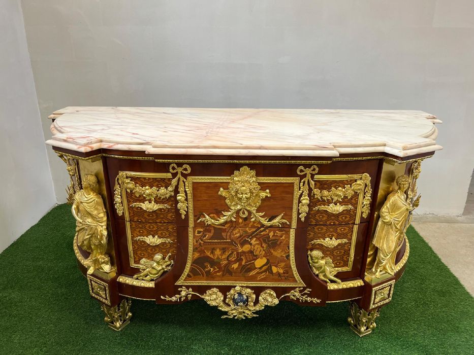 MASYWNA POSTACIOWA komoda - bufet w stylu barokowym