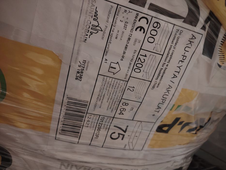 Wełna izolacyjna pół opakowania