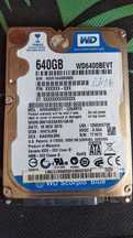 Disco 640GB Scorpio Blue WD6400BEVT  SATA 2.5" (Portátil)