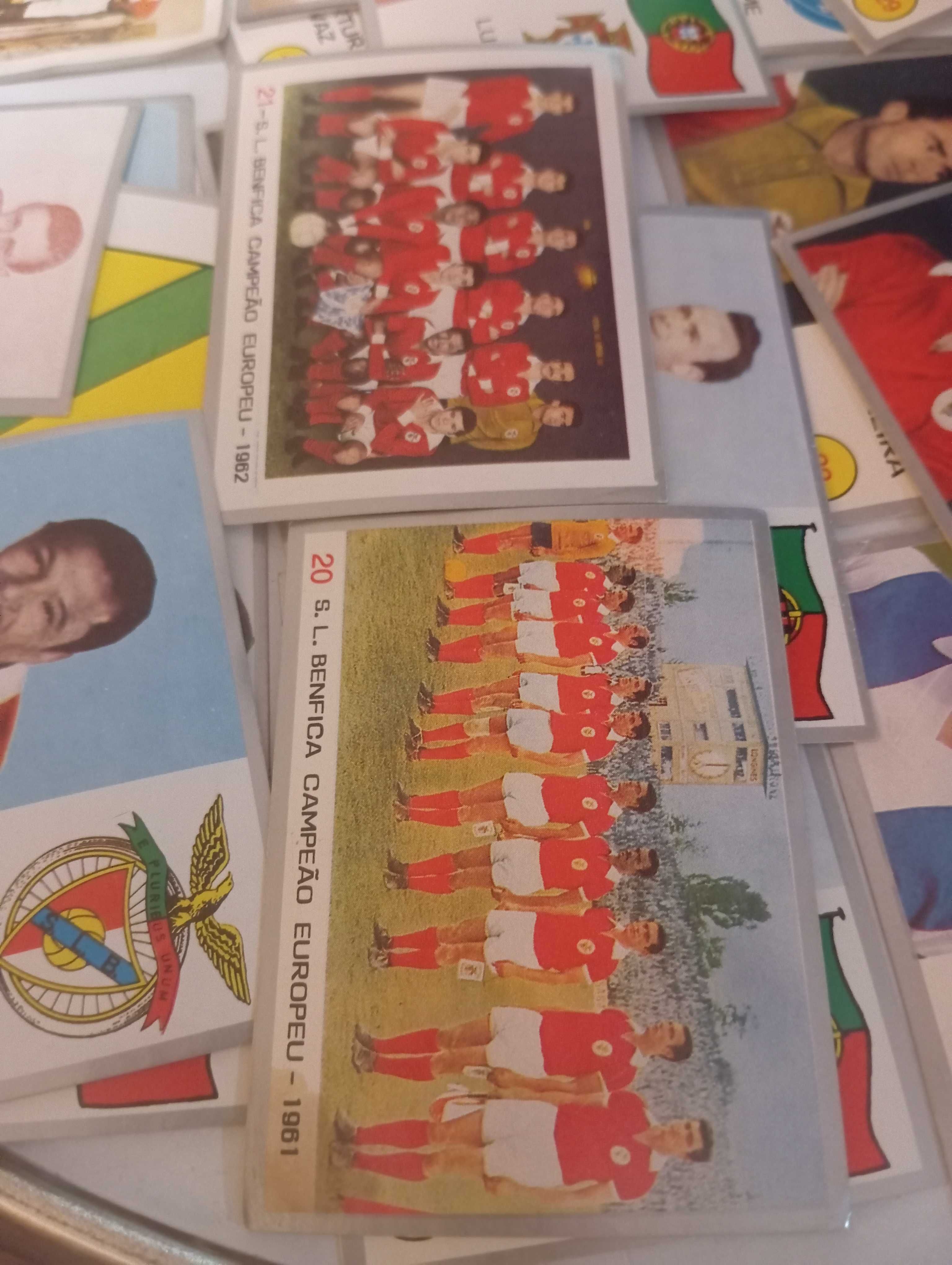 Cartas de coleção antiga, futebol