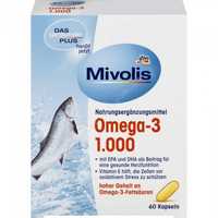 Mivolis Вітаміни Omega-3, 60 шт. Denkmit Німеччина. Витамины DM