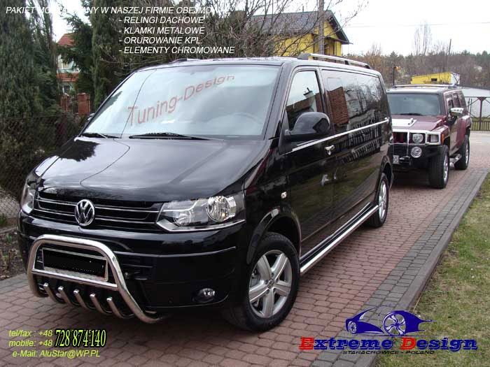 TRANSPORTER T6 T5 boki Orurowanie Podesty