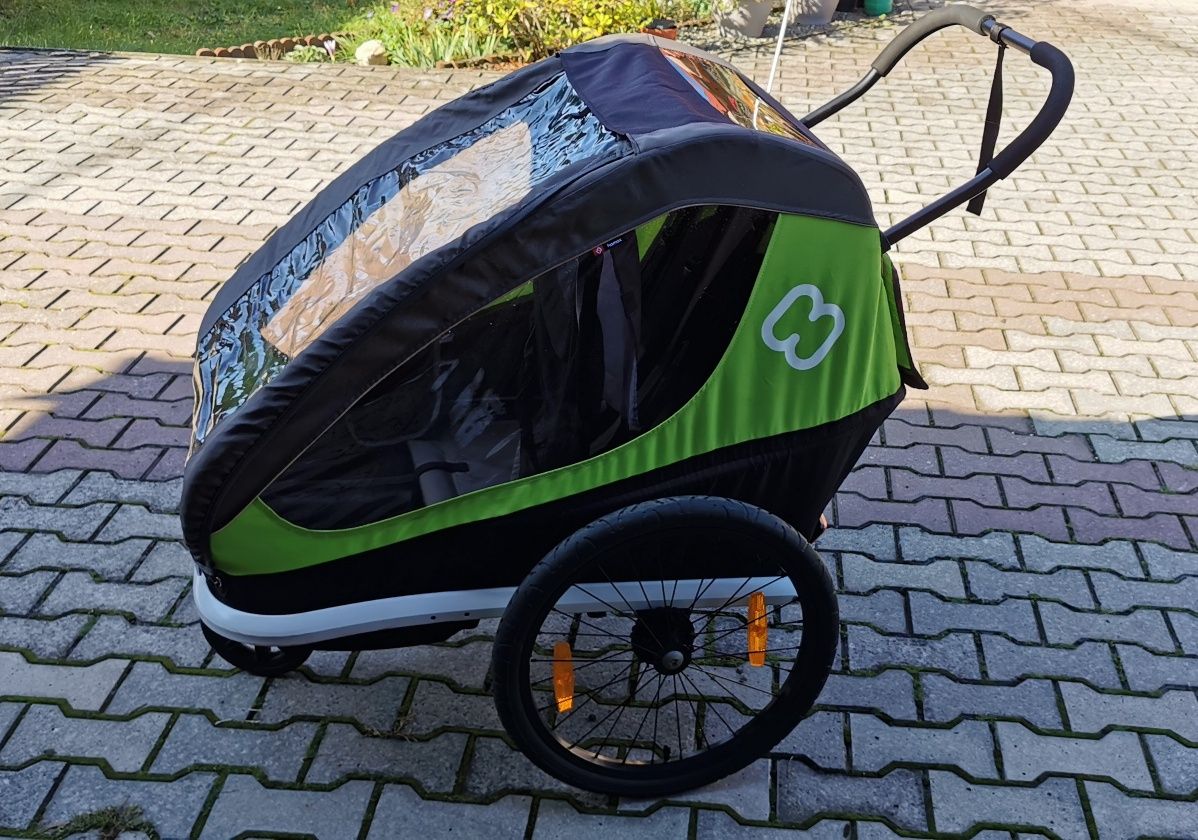 Przyczepka rowerowa Hamax traveler twin, sprzedam lub zamienię na 1 os
