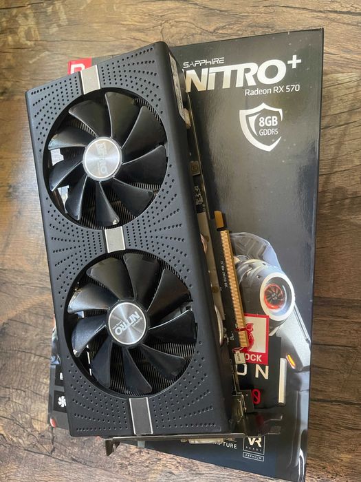 Rx 570, 580 8Gb Sapphire Nitro+. Відеокарта ігрова.