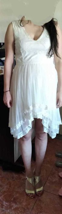 Sukienka ecru rozmiar M