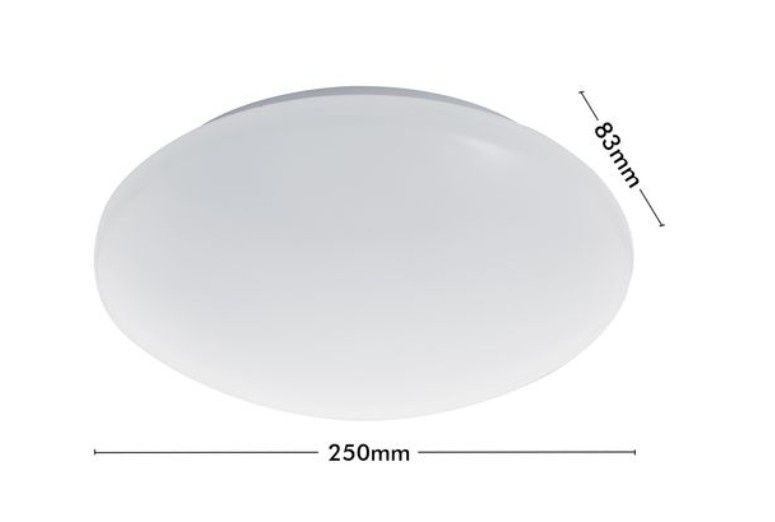 DION design nowoczesny plafon ledowy 25 cm Verve