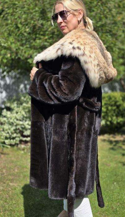 Alessandro Bosso Норкова шуба, норка Blackglama 105 см
