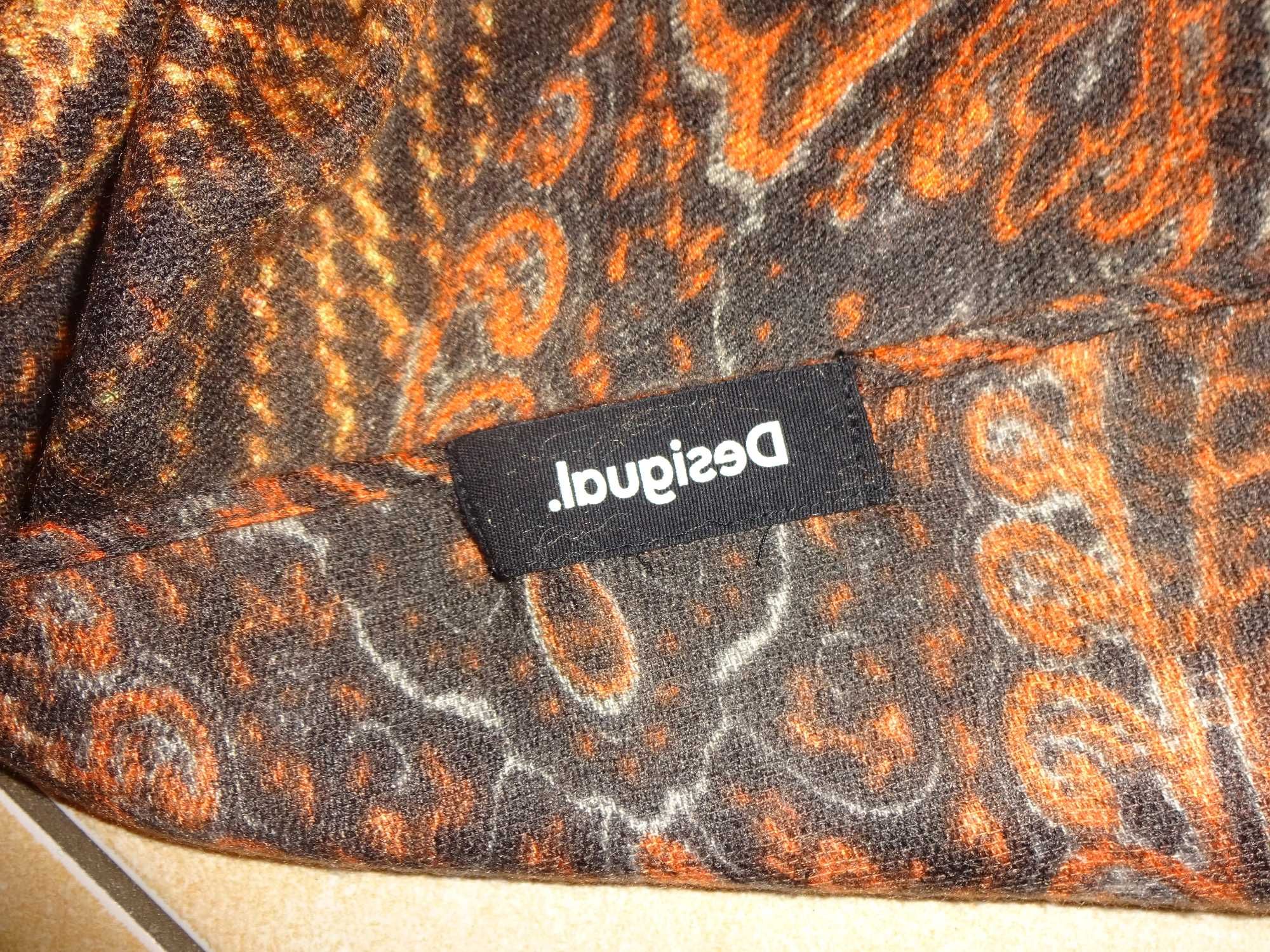 DESIGUAL oryg. bardzo duży delikatny szal szalik OKAZJA idealny stan