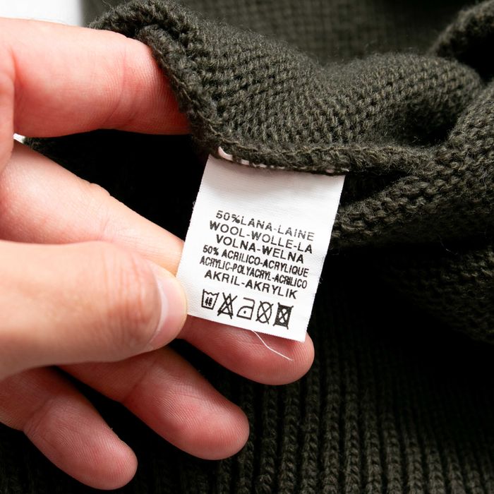F.lli Campagnolo wełniany sweter z golfem w stylu norweskim L halfzip