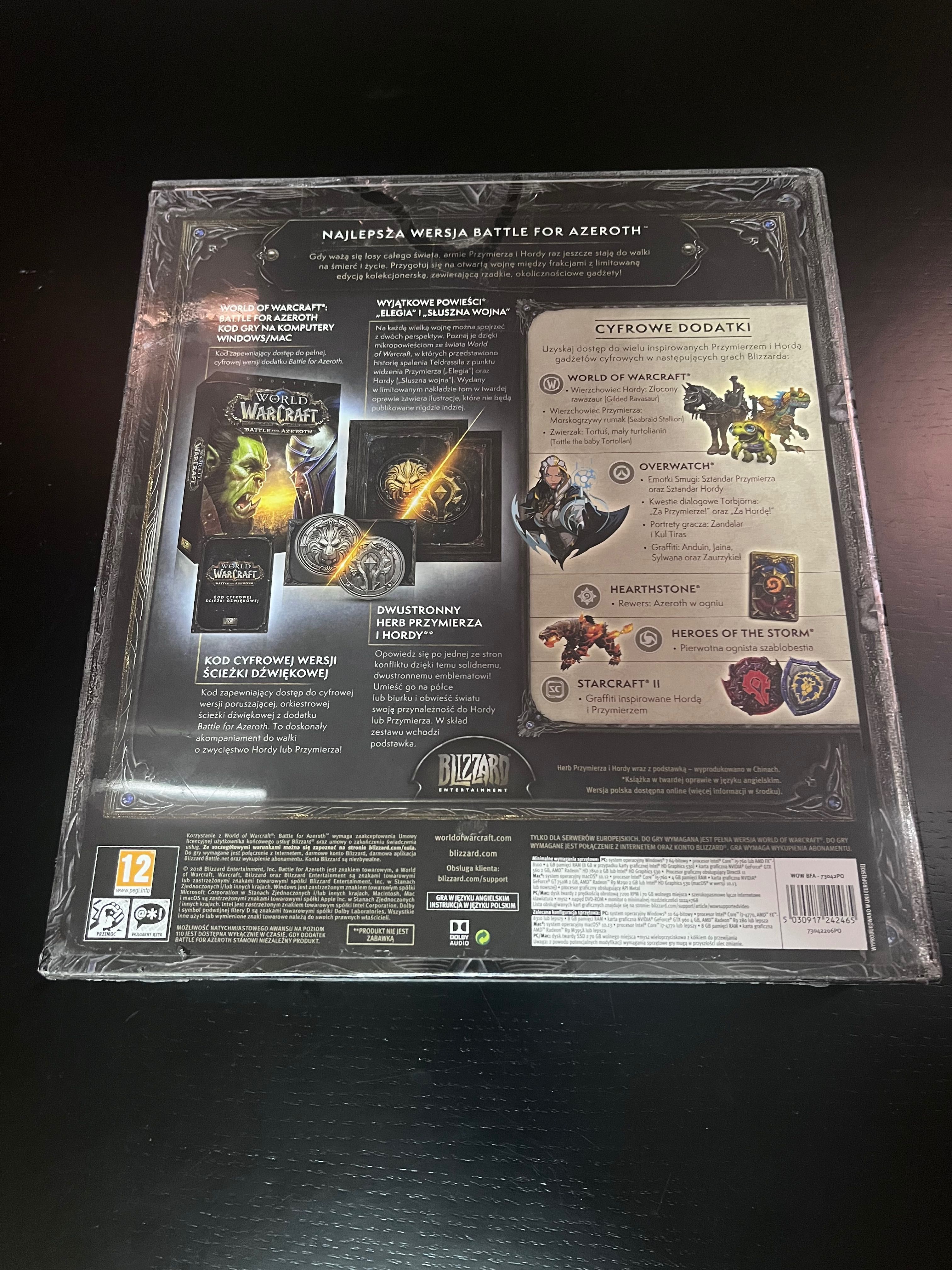 World of Warcraft BFA Collectors edition - Selado