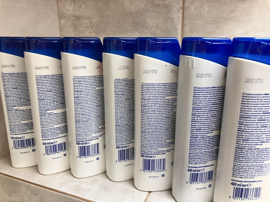 Szampon head&shoulders 7 sztuk 400 ml