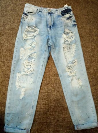Рваные джинсы RAW М-L, бесплатно доставка