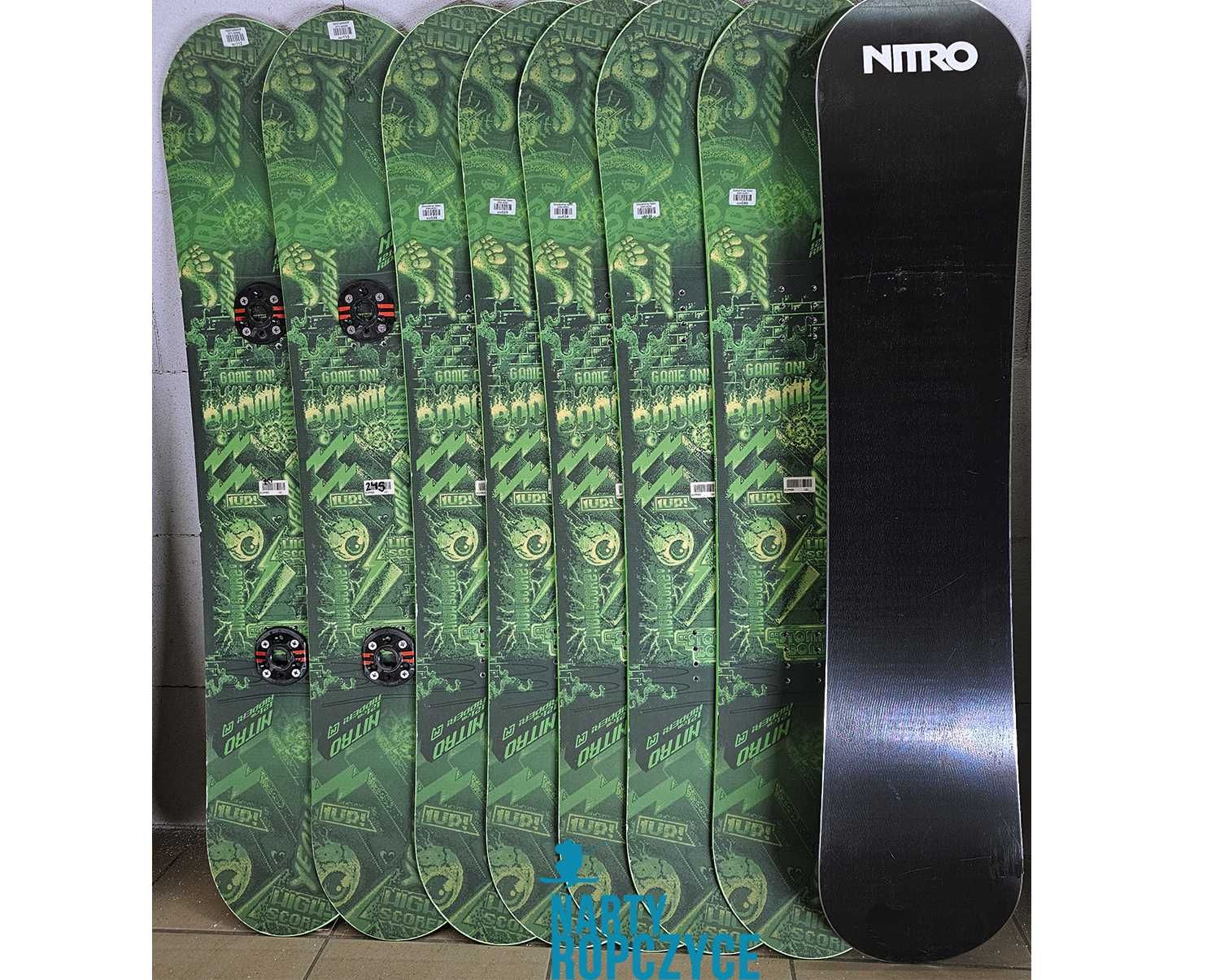 NartyRopczyce PAKIET DESKA 116/121/126 NITRO RIPPER GAME Snowboardowa