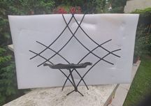 Kwietniki metalowe naścienne PRL
