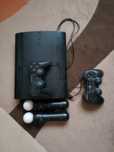 Ps3 (PlayStation 3) com 2 comandos, 35 jogos, comandos move e volante