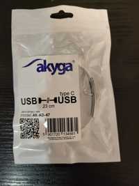 Nowy Kabel usb C bransoletka Akyga