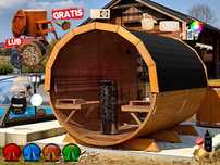 SAUNA Ogrodowa 300 cm + OKNO 100% +PRZEBIERALNIA +GRATIS Beczka +Akces