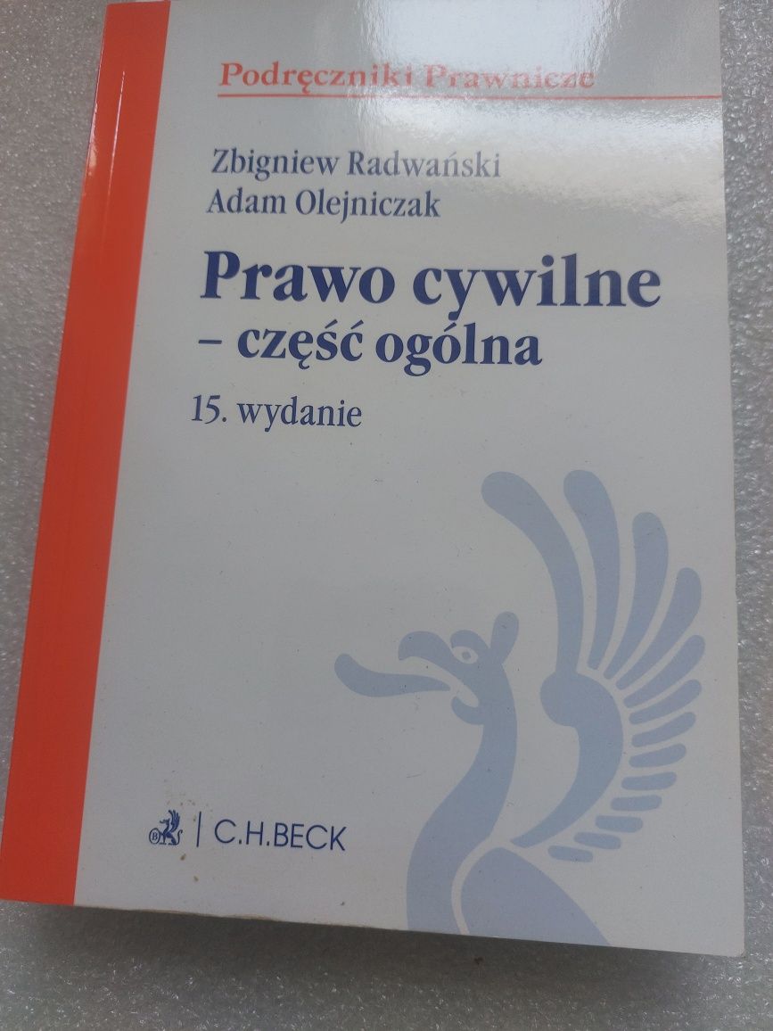 Prawo cywilne cześć ogólna Radwański Olejniczak 15 wyd.