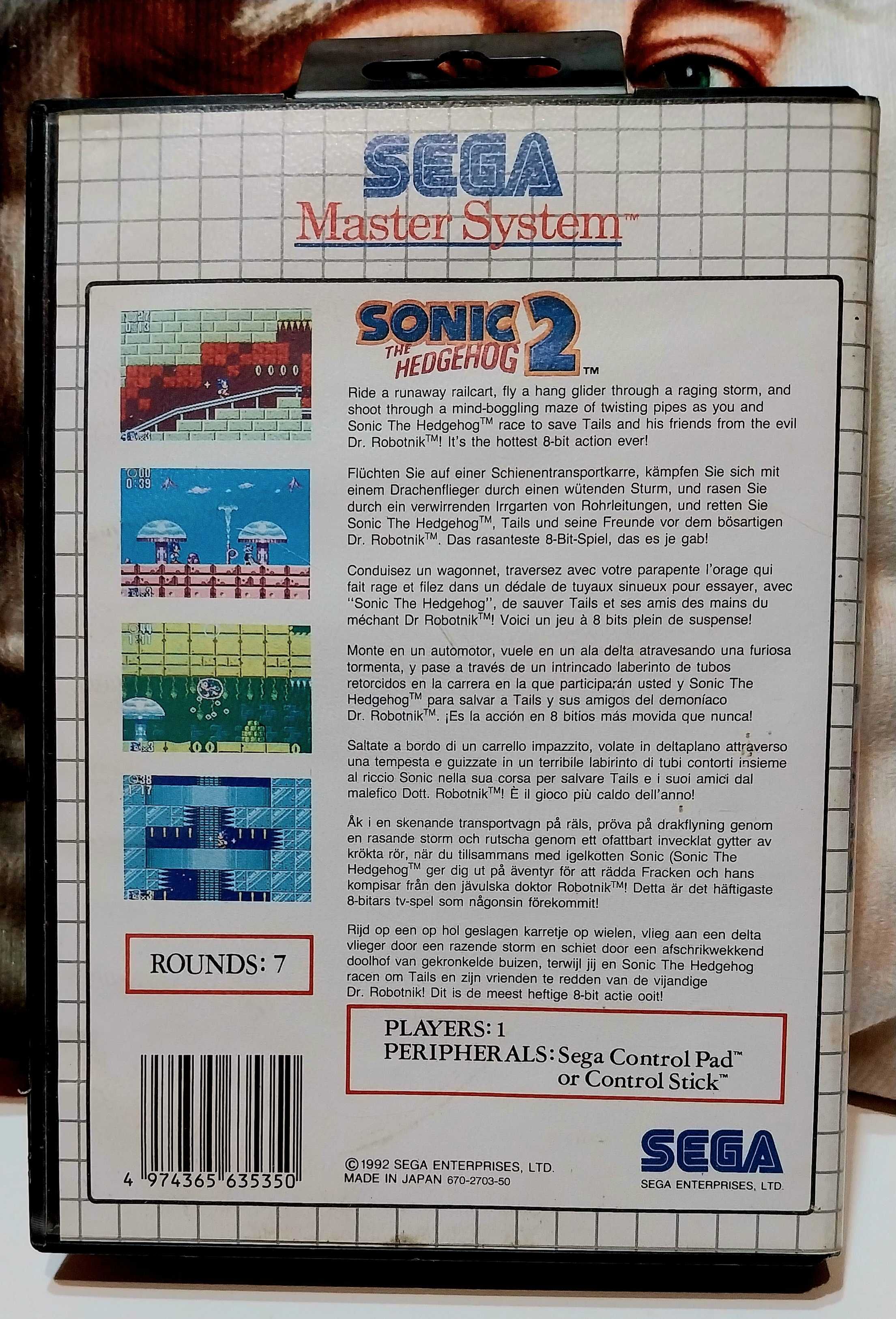 Sonic the Hedgehog 2 Master System (super completo)