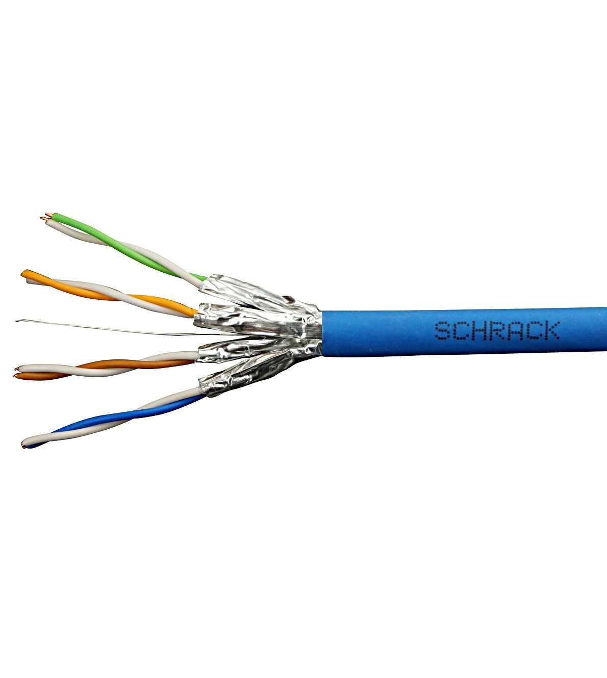 Kabel U/FTP Kat.6a, 4x2xAWG23/1, 500Mhz, LS0H, nieb., Dca