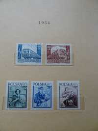 Znaczki pocztowe Polska Fi 699-756** Rok 1954