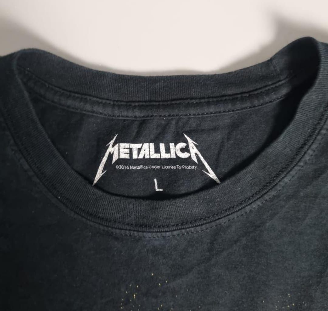 Вінтажна Чоловіча чорна футболка Metallica 2016  від  River Island