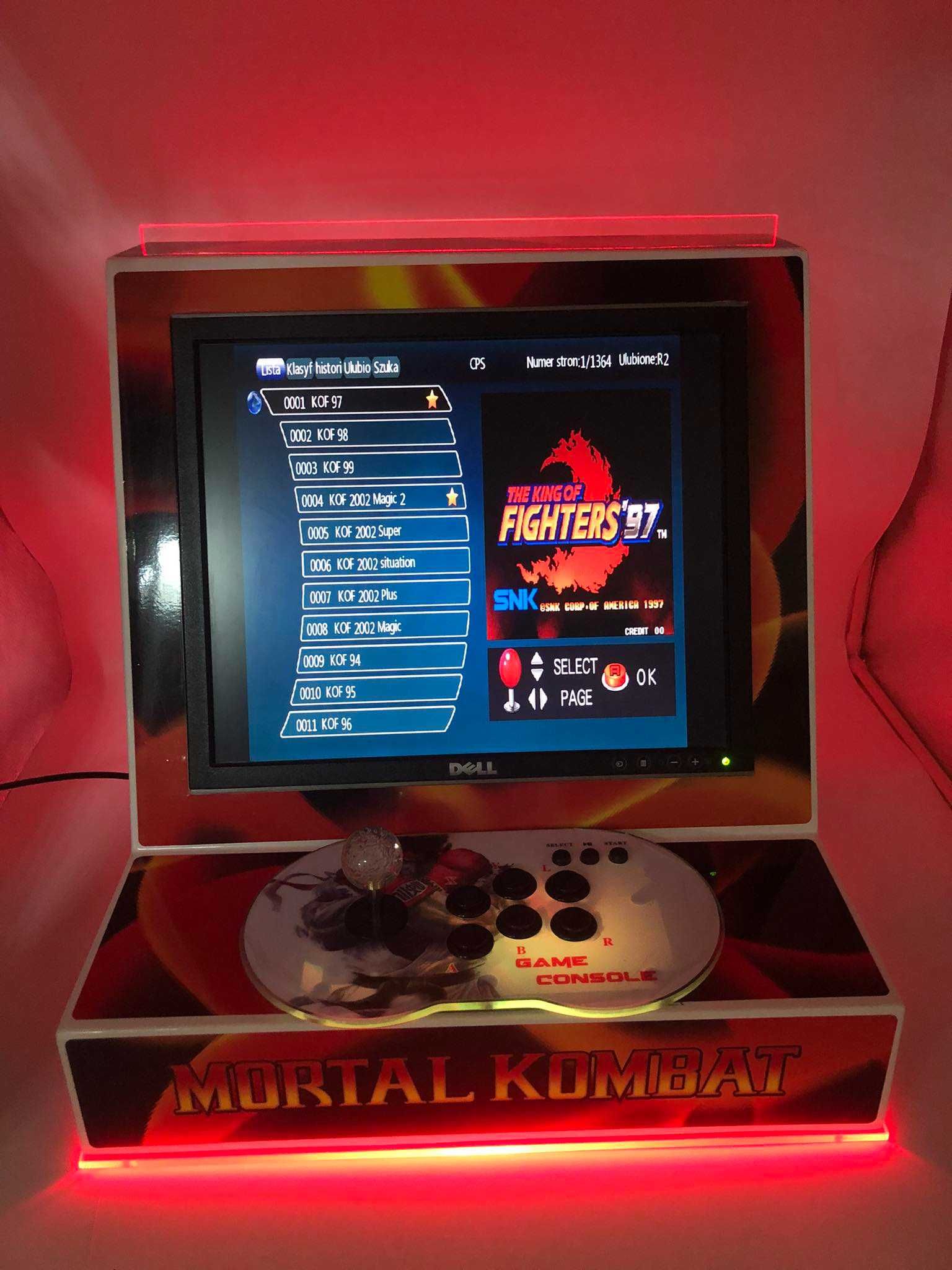 Automat do gier 15000 gier retro Arcade podświetlany
