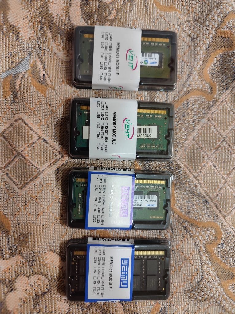 Оперативная память: в наличии 2 ddr3 по 2Гб и 1 ddr4 на 4gb