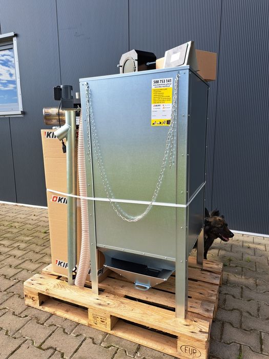 Układ podający pellet do pieca kotła Kipi 10 kW Rotary Kosz sterownik