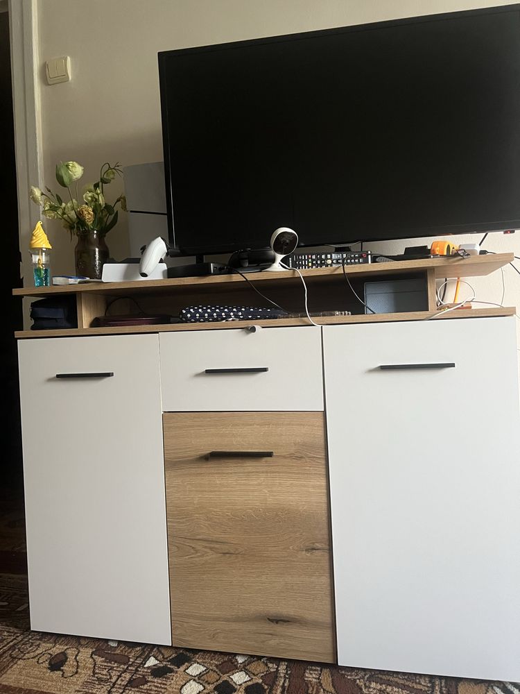 Комод Kartissa Mona 1200x320x915 мм дуб евок /білий матовий