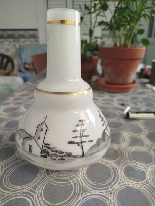 Abajur de vidro antigo