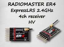 Новый 4-х канальный приемник RADIOMASTER ER4 (ЕLRS 2.4GHz)