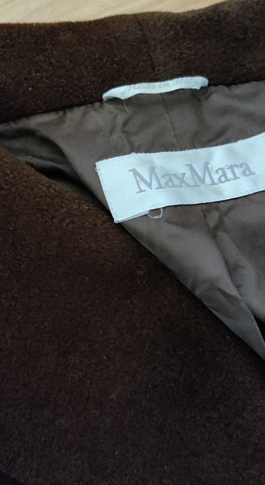 Шерстяное пальто с кашемиром Max Mara вовняне пальто з кашеміром