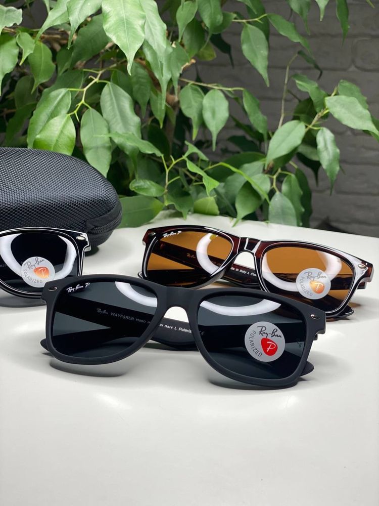 ХІТ Сонцезахисні окуляри Ray Ban 2140 POLARIZED Wayfarer очки Антиблик
