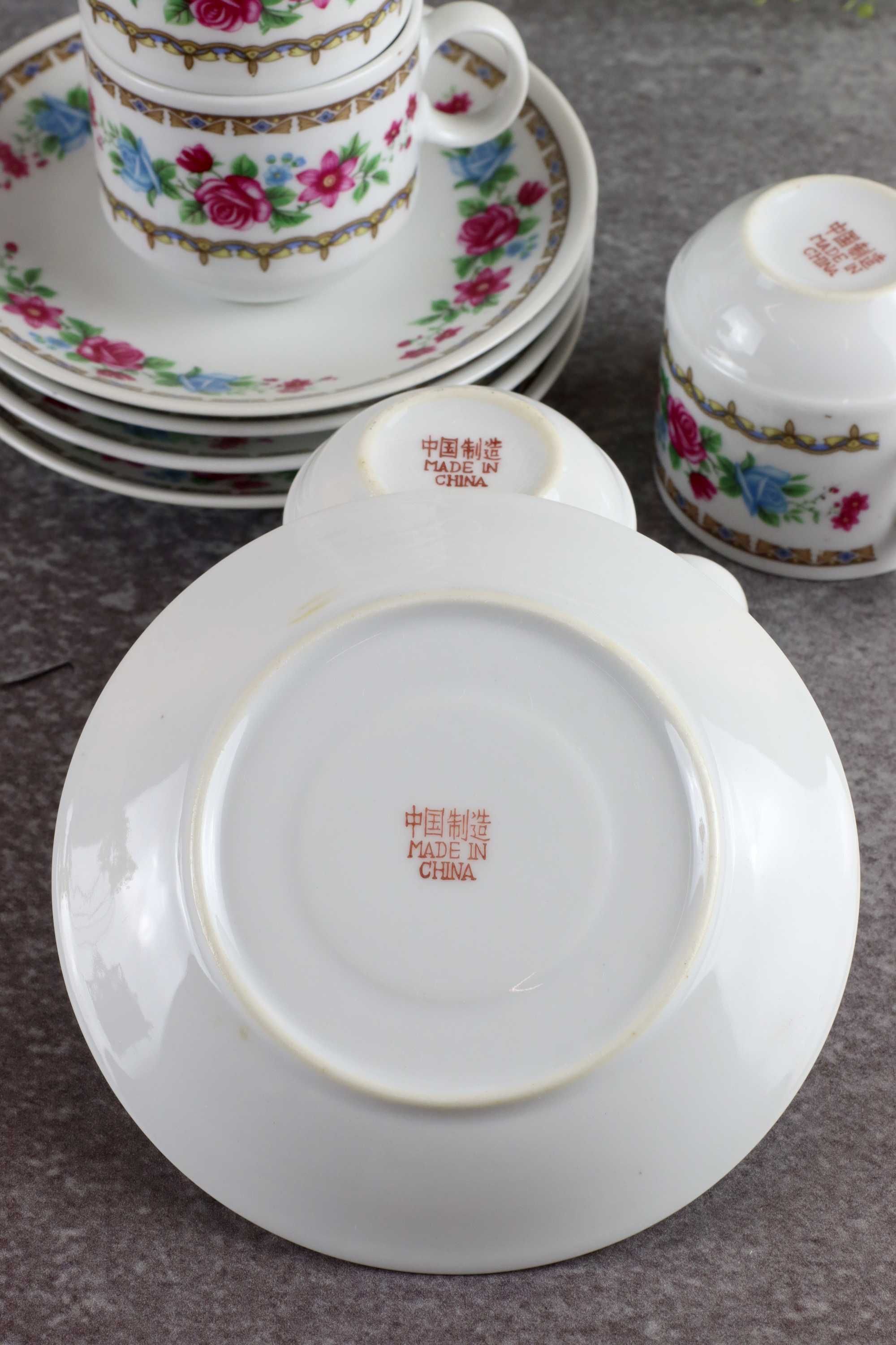 Zestaw filiżanek z chińskiej porcelany chińska porcelana vintage