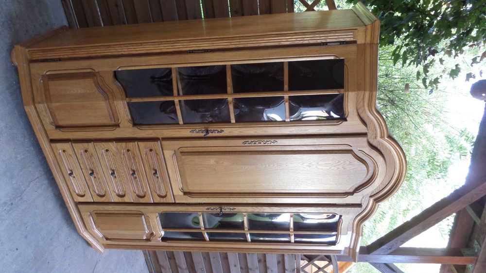 piekna stylowa dębowa witryna stan bdb WYSYŁKA DOWÓZ