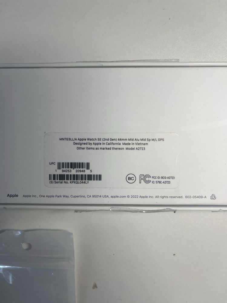 zegarek apple watch SE 44mm
