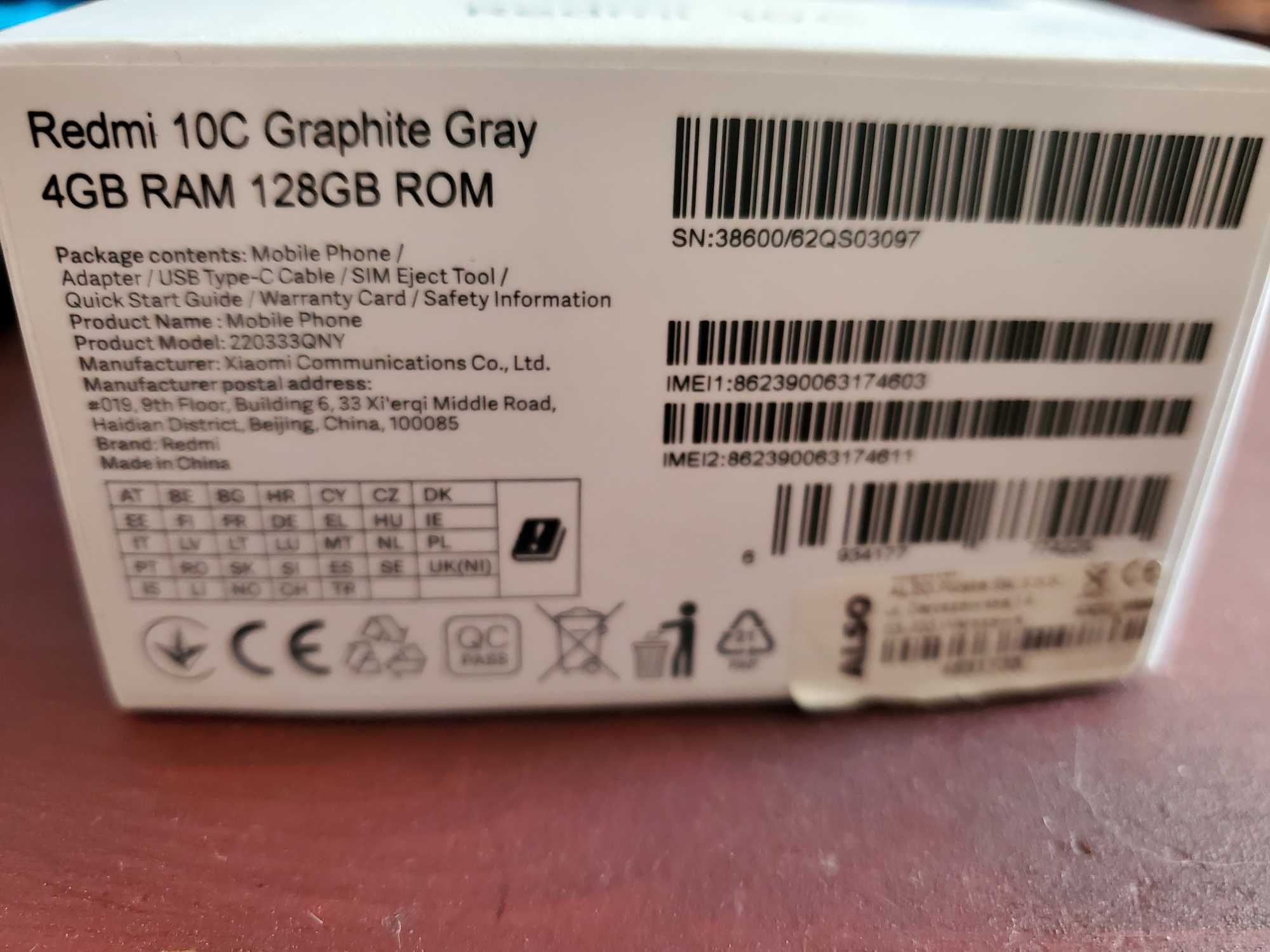 Redmi 10C 4+2 128 GB