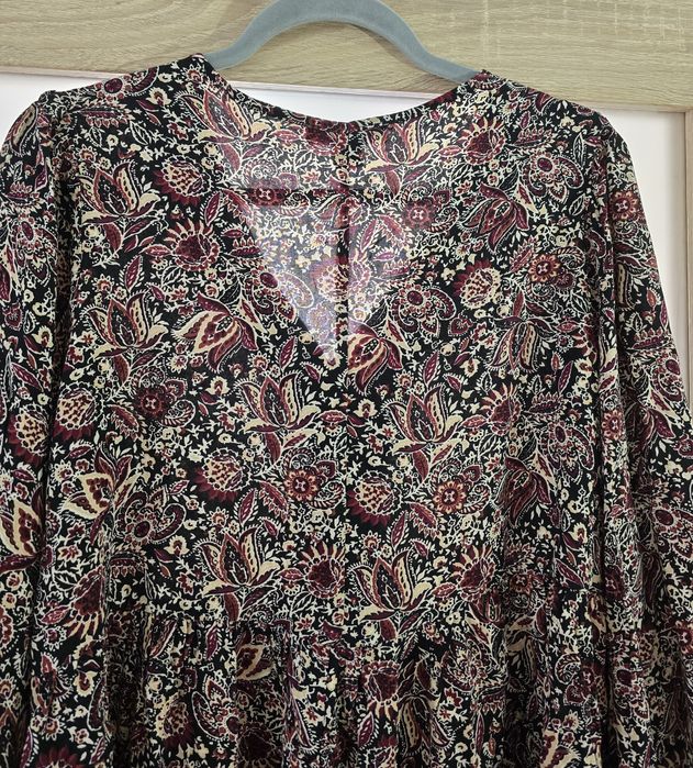 Primark bluzka koszula wielokolorowa kwiatowa rozmiar L 40  z baskinką