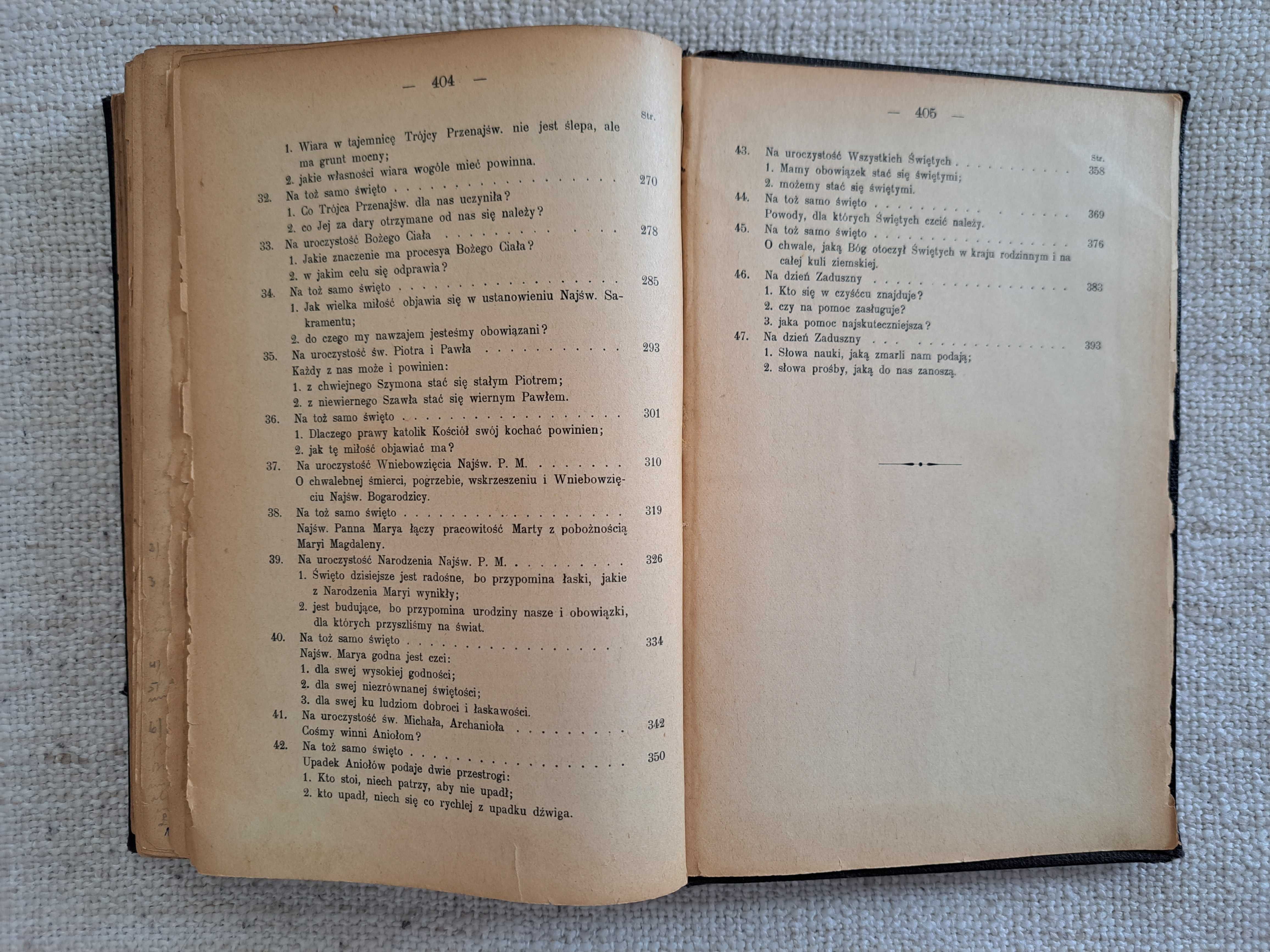 1902 rok. Kazania Świątalne. Ks. Tomasz Dąbrowski