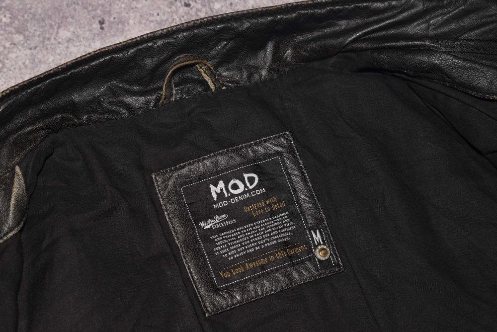 M.O.D. Leather Vintage Jacket (Чоловіча Шкіряна Мужская Кожаная Куртка